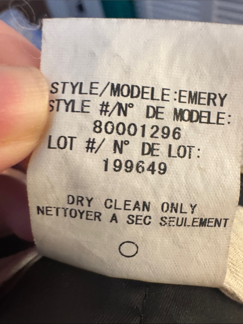 Theory Black Trousers Size Tag Missing EUC Likely Size 8 - Picture 6 of 6
